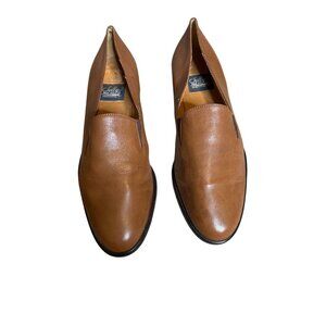 Selly Women's Light Brown Leather Activeflex Style Whysper Slip-On Flats Size 10